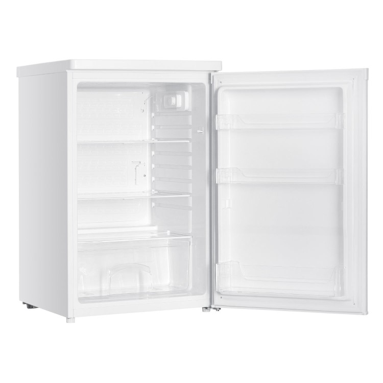 electriQ 127 Litre Freestanding Under Counter Larder Fridge - White