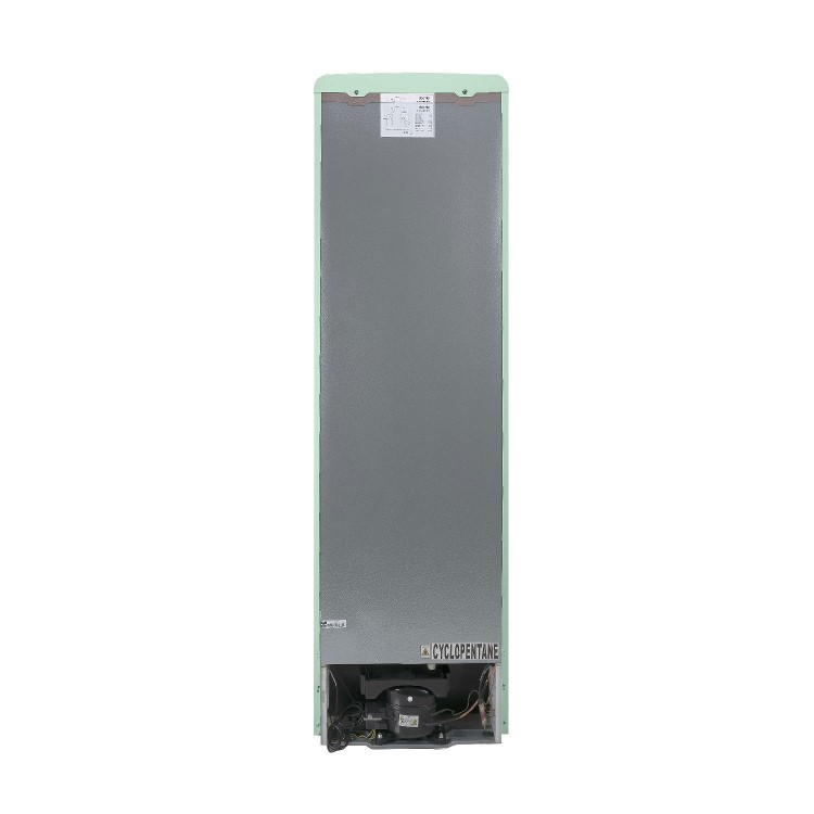 electriQ 244 Litre 60/40 Retro Freestanding Fridge Freezer - Mint Green