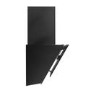 electriQ 60cm Angled Cooker Hood with Hand Gesture Sensor - Black