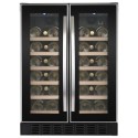 A2/eiQ60DDWINESS Refurbished electriQ eiQ60DDWINESS 34 Bottle Dual Zone Wine Cooler Stainless Steel