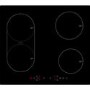 Refurbished electriQ eiQ60INDBRIDGE 60cm 4 Zone Induction Hob with Bridge Zone Black
