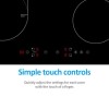 electriQ 60cm 4 Zone Induction Hob with Bridge Zone
