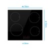 electriQ 60cm 4 Zone Induction Hob