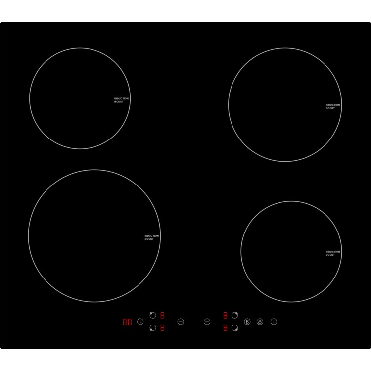 Refurbished electriQ eiQ60INDTP 60cm 4 Zone Induction Hob