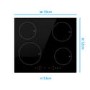 Refurbished electriQ eiQ60INDTP 60cm 4 Zone Induction Hob