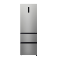 electriQ 401 Litre 60/40 Freestanding Fridge Freezer – Stainless Steel