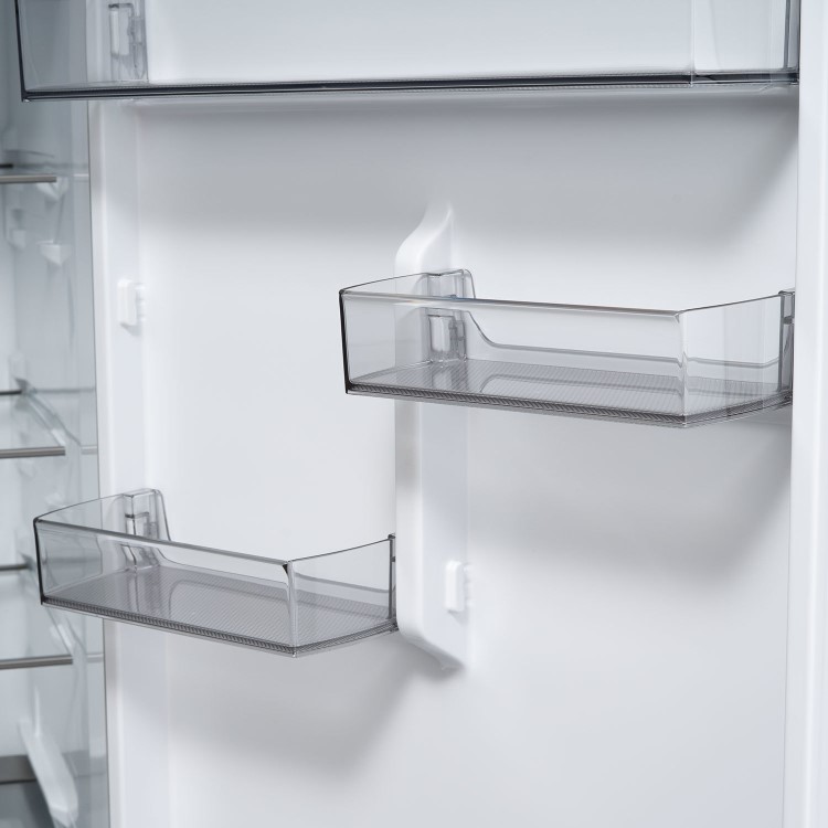 electriQ 401 Litre 60/40 Freestanding Fridge Freezer – Stainless Steel