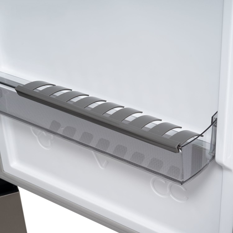 electriQ 401 Litre 60/40 Freestanding Fridge Freezer – Stainless Steel