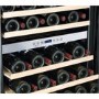 Refurbished electriQ eiQ60WINEBG Freestanding 46 Bottle Full Range Dual Zone Wine Cooler Black