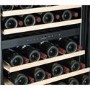 electriQ 46 Bottle Capacity Full Range Dual Zone Wine Cooler - Premium Dark Stainless Steel