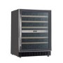electriQ 46 Bottle Capacity Full Range Dual Zone Wine Cooler - Stainless Steel