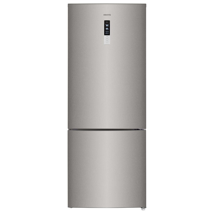 electriQ 442 Litre 60/40 Freestanding Fridge Freezer - Stainless Steel