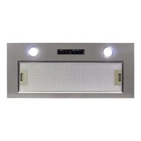 electriQ 70cm Canopy Cooker Hood Kitchen Extractor Fan in Silver - 5 Year warranty