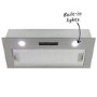 electriQ 70cm Canopy Cooker Hood Kitchen Extractor Fan in Silver - 5 Year warranty