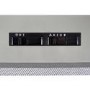 electriQ 70cm Canopy Cooker Hood Kitchen Extractor Fan in Silver - 5 Year warranty