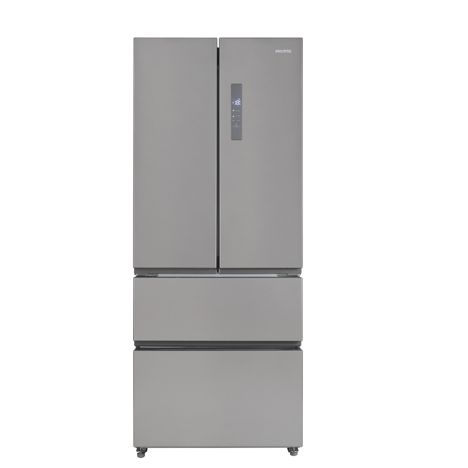 electriQ 70cm French Door Fridge Freezer in Stainless Steel