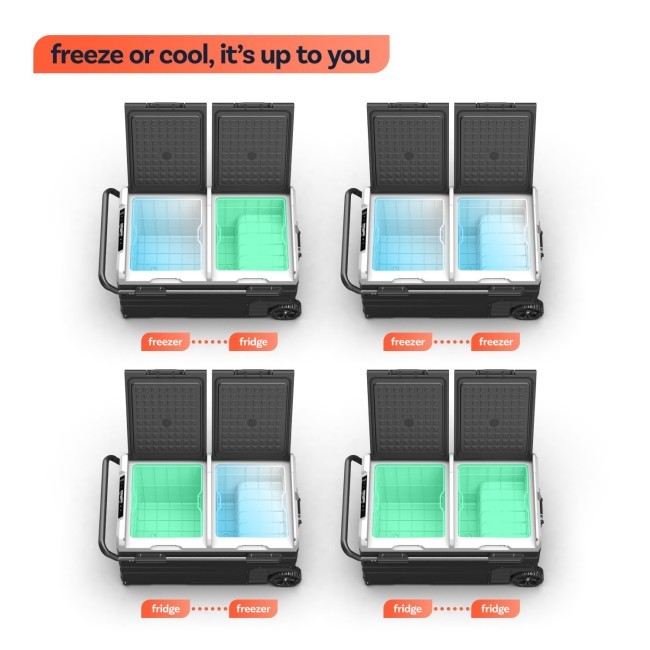 freeze or cool function in each compartment.