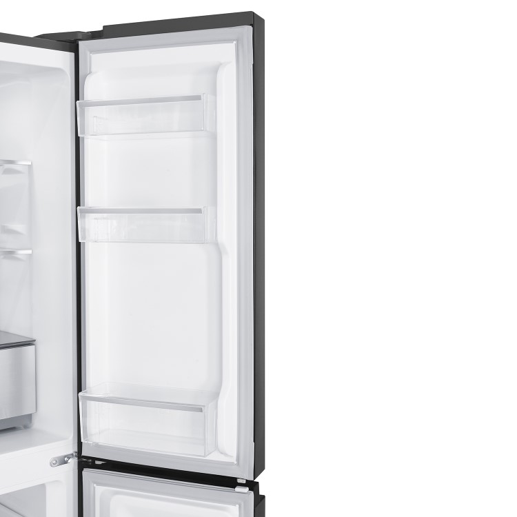 Refurbished electriQ eiQ804DFF 466 Litre Frost Free American Fridge Freezer Stainless Steel