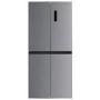 electriQ 466 Litre Four Door American Fridge Freezer - Stainless Steel