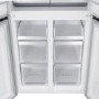 electriQ 466 Litre Four Door American Fridge Freezer - Stainless Steel