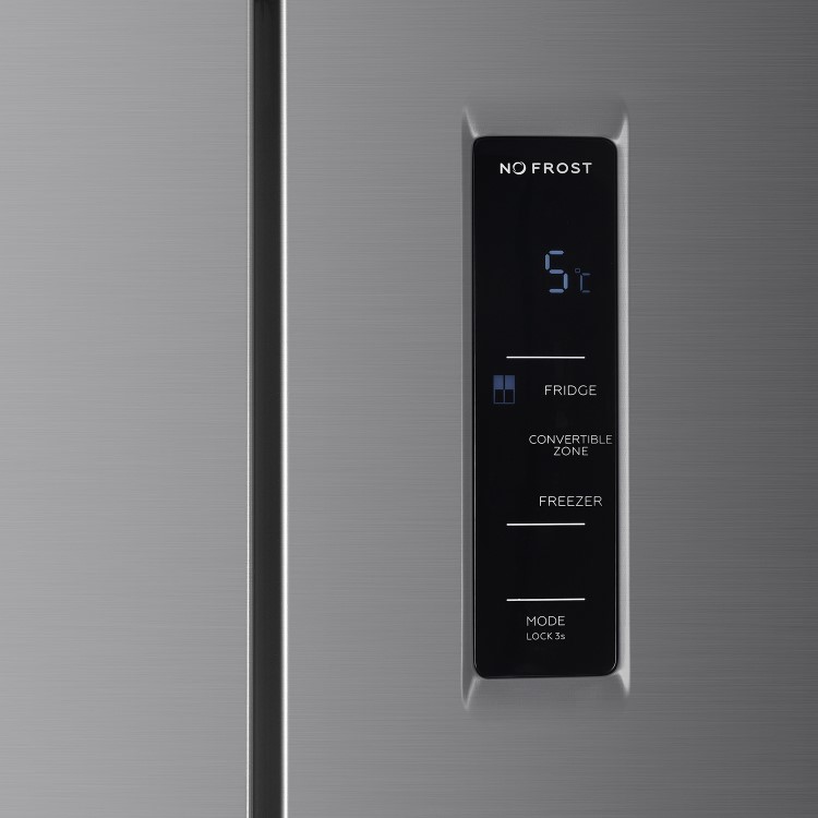 Refurbished electriQ eiQ804DFF 466 Litre Frost Free American Fridge Freezer Stainless Steel