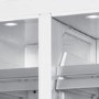 electriQ 466 Litre Four Door American Fridge Freezer - Stainless Steel