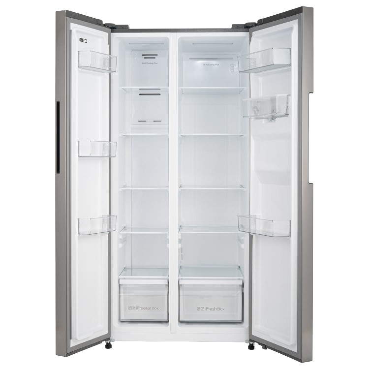 electriQ 444 Litre Side-By-Side American Fridge Freezer with Water Dispenser