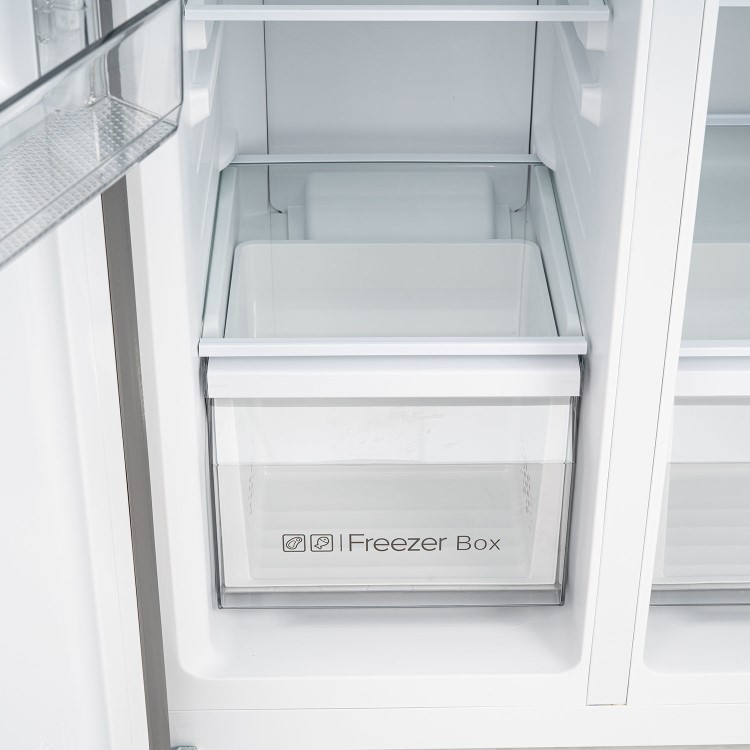 electriQ 444 Litre Side-By-Side American Fridge Freezer with Water Dispenser