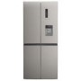 electriQ 415 Litre Four Door American Fridge Freezer with Water Dispenser - Stainless Steel