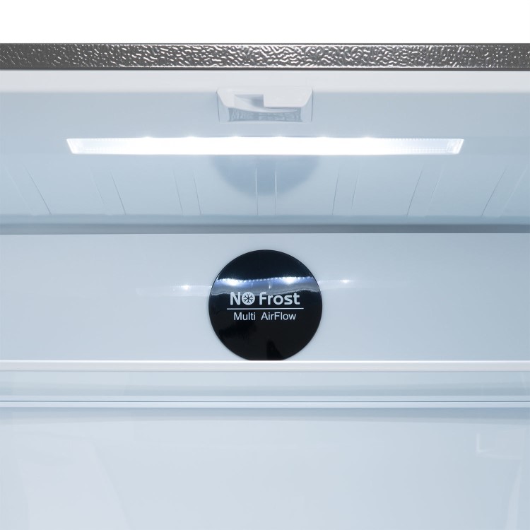 electriQ 415 Litre Four Door American Fridge Freezer with Water Dispenser - Stainless Steel