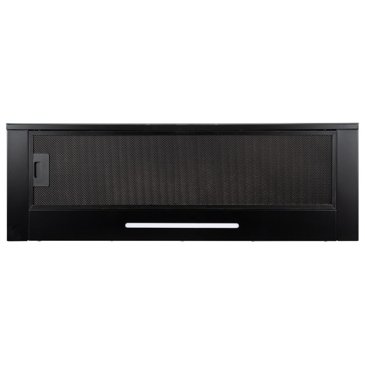 electriQ 90cm Telescopic Cooker Hood with Auto Opening - Black