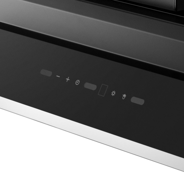 electriQ 90cm Integrated Cooker Hood with Gesture Control - Black
