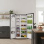 electriQ 513 Litre Side-by-Side American Fridge Freezer – Stainless Steel