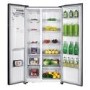 electriQ 513 Litre Side-by-Side American Fridge Freezer – Stainless Steel