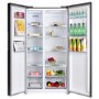 electriQ 525 Litre Side-by-Side American Fridge Freezer - Stainless steel