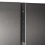electriQ 525 Litre Side-by-Side American Fridge Freezer - Stainless steel