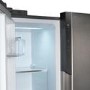electriQ 525 Litre Side-by-Side American Fridge Freezer - Stainless steel