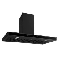 electriQ 90cm Slimline Chimney Cooker Hood - Black