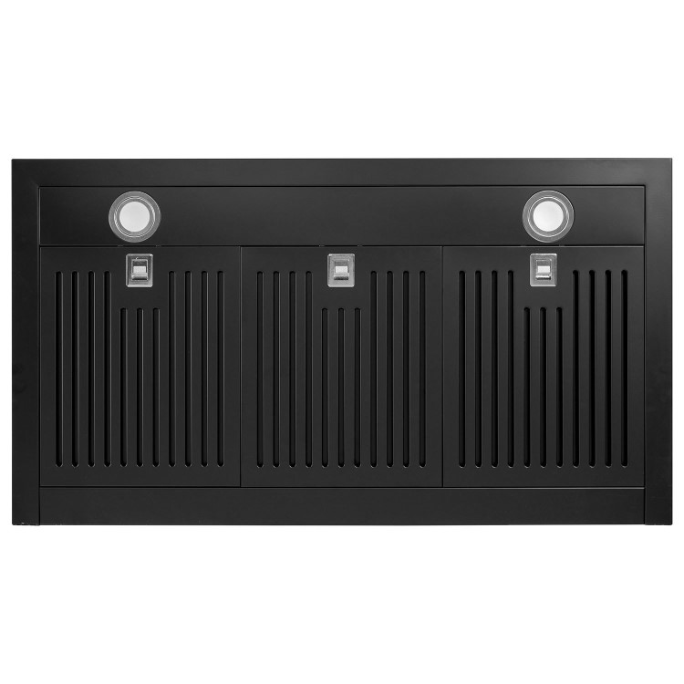 electriQ 90cm Slimline Chimney Cooker Hood - Black