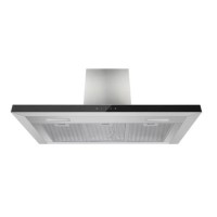 electriQ 90cm Slimline Chimney Cooker Hood - Stainless Steel