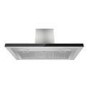 electriQ 90cm Slimline Chimney Cooker Hood - Stainless Steel