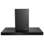 electriQ 90cm Slimline Chimney Hood with Hob to Hood Connection - Black