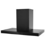 electriQ 90cm Slimline Chimney Hood with Hob to Hood Connection - Black