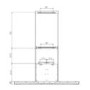 Refurbished electriQ eiQ90TOUCHSLIMBKHE 90cm Slimline Chimney Hood with Hob to Hood Connection Black