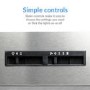 electriQ 90cm Canopy Cooker Hood - Stainless Steel