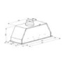 electriQ 90cm Canopy Cooker Hood - Stainless Steel