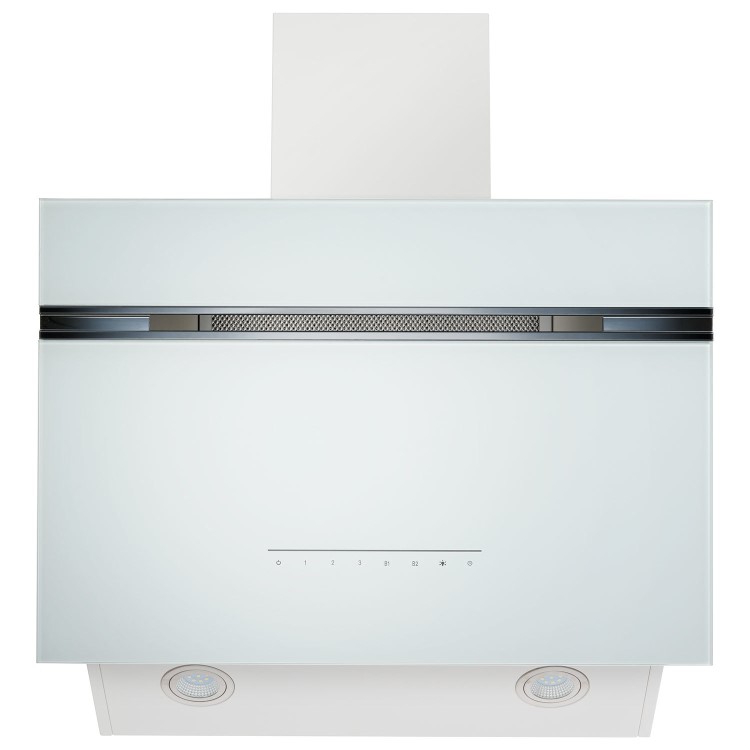 Refurbished electriQ eiQAN60WHHE 60cm Super Silent Angled Cooker Hood White