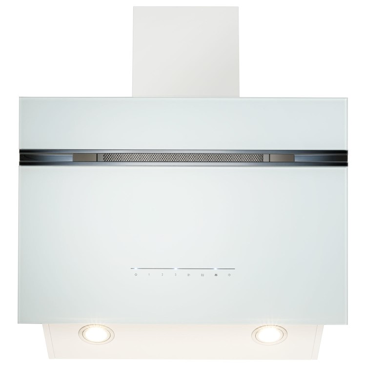 Refurbished electriQ eiQAN60WHHE 60cm Super Silent Angled Cooker Hood White