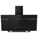 A1/eiQAN90BSSHEv2 Refurbished electriQ eiQAN90BSSHEv2 90cm Super Silent Angled Cooker Hood Black