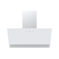 electriQ 90cm Touch & Gesture Control Angled Chimney Cooker Hood - White electriQ 90cm Touch & Gesture Control Angled Chimney Cooker Hood - White